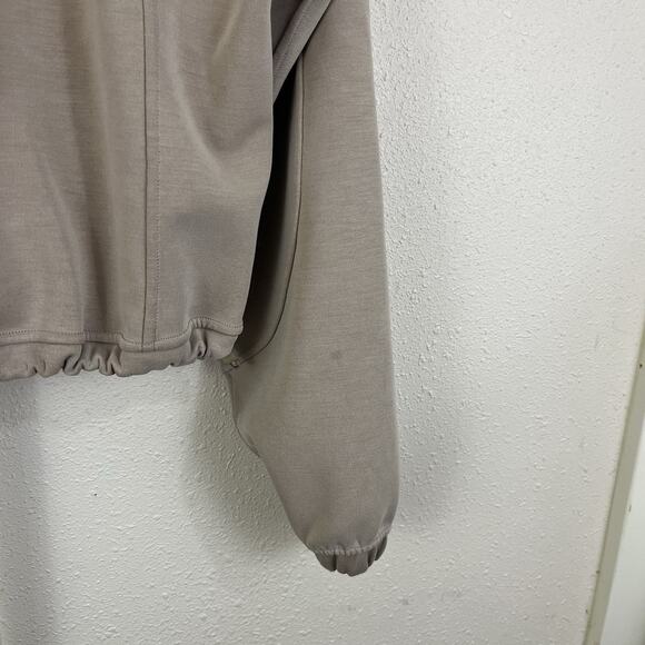 Lululemon Size 8 Brushed Softstreme Half Zip Coo Pullover Oversized Brushed Oak - Picture 6 of 8